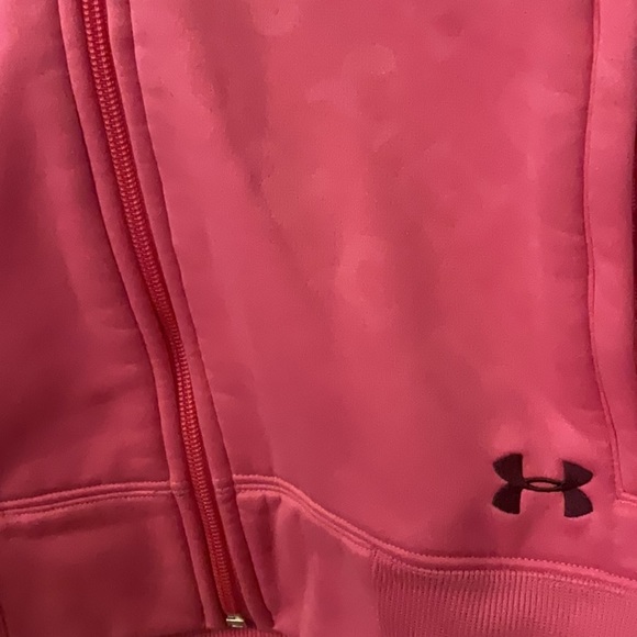 Hot pink under armour storm zip up hoodie - Picture 1 of 6